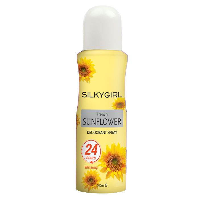 Silky Girl Deodorant Spray 24H 100ml - Sunflower